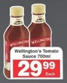 Frontline Wellington's Tomato Sauce offer