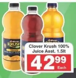 Frontline Clover Krush 100% Juice Asst. offer