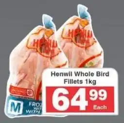 Frontline Henwil Whole Bird Fillets offer