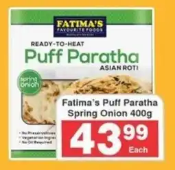 Frontline Fatima's Puff Paratha Spring Onion offer