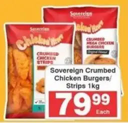 Frontline Sovereign Crumbed Chicken Burgers/ Strips offer