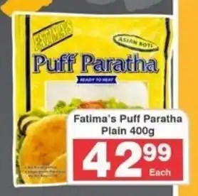 Frontline Fatima's Puff Paratha Plain offer