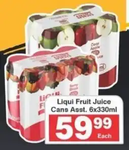 Frontline Liqui Fruit Juice Cans Asst. offer