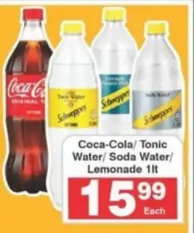 Frontline Coca-Cola/ Tonic Water/ Soda Water/ Lemonade offer