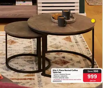 Makro Nile Nested Coffee Table Set offer