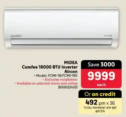 Makro MIDEA Comfee 18000 BTU Inverter Aircon offer