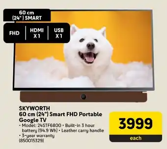 Makro SKYWORTH 60 cm (24") Smart FHD Portable Google TV offer