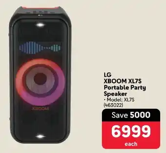 Makro LG XBOOM XL7S Portable Party Speaker offer