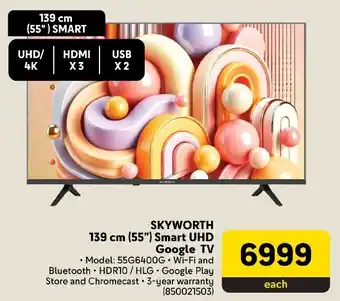 Makro SKYWORTH 139 cm (55") Smart UHD Google TV offer