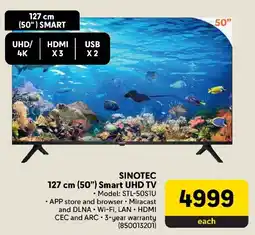 Makro SINOTEC 127 cm (50") Smart UHD TV offer