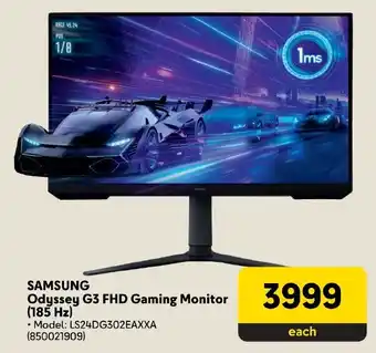 Makro SAMSUNG Odyssey G3 FHD Gaming Monitor (185 Hz) offer