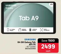 Makro SAMSUNG 64 GB Galaxy Tab A9 LTE offer