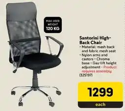 Makro Santorini High-Back Chair offer