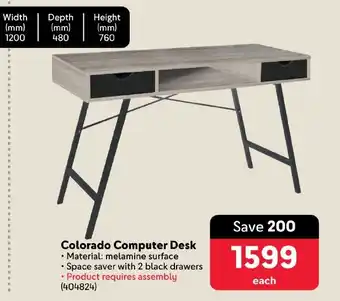 Makro Colorado Computer Desk offer