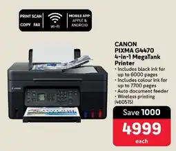 Makro CANON PIXMA G4470 4-in-1 MegaTank Printer offer