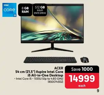 Makro ACER 54 cm (21.5") Aspire Intel Core i5 All-in-One Desktop offer