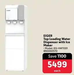 Makro EIGER Top Loading Water Dispenser with Ice Maker offer