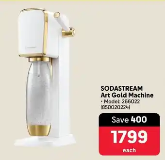 Makro SODASTREAM Art Gold Machine offer