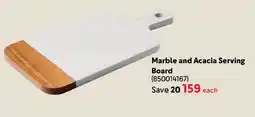 Makro Marble and Acacia Serving Board offer