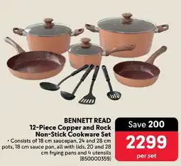 Makro BENNETT READ Copper and Rock Non-Stick Cookware Set offer