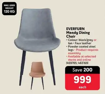 Makro EVERFURN Mendy Dining Chair offer