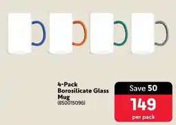 Makro Borosilicate Glass Mug offer