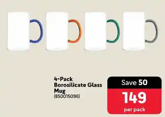 Makro Borosilicate Glass Mug offer