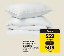 Makro PRIMARIES Hollow Fibre Duvet Inner offer