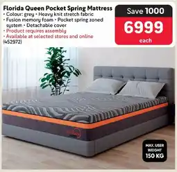 Makro Florida Queen Pocket Spring Mattress offer