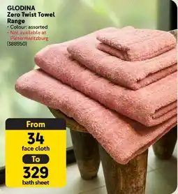 Makro GLODINA Zero Twist Towel Range offer