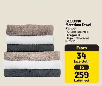 Makro GLODINA Marathon Towel Range offer