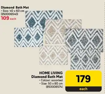 Makro HOME LIVING Diamond Bath Mat offer