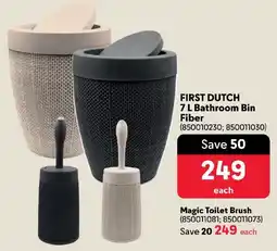 Makro FIRST DUTCH Bathroom Bin Fiber offer