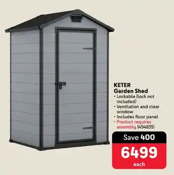 Makro KETER Garden Shed offer