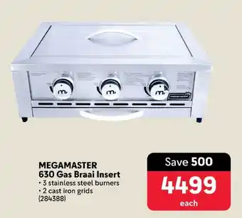 Makro MEGAMASTER 630 Gas Braai Insert offer