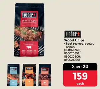 Makro Weber Wood Chips offer