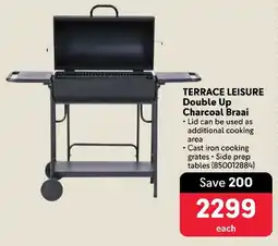 Makro TERRACE LEISURE Double Up Charcoal Braai offer