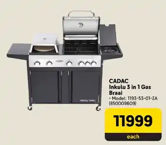 Makro CADAC Inkulu 3 in 1 Gas Braai offer