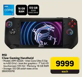 Makro MSI Claw Gaming Handheld offer