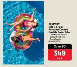 Makro BESTWAY Rainbow Dreams Double Swim Tube offer