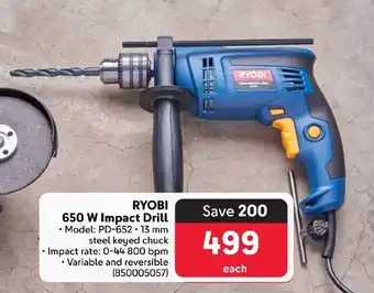 Makro RYOBI 650 W Impact Drill offer