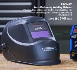 Makro PROMAX Auto-Darkening Welding Helmet offer