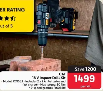 Makro CAT 18 V Impact Drill Kit offer