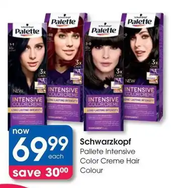 Clicks Schwarzkopf Pallete Intensive Color Creme Hair Colour offer