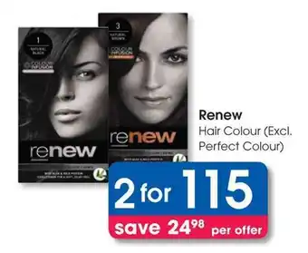 Clicks Renew Hair Colour (Excl. Perfect Colour) offer