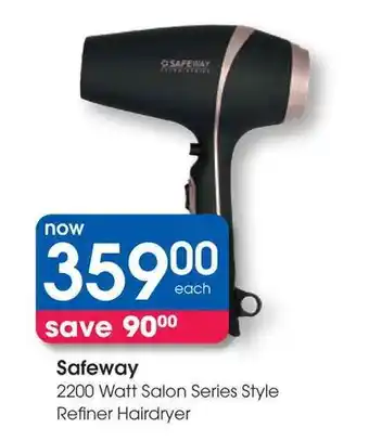 Clicks Safeway 2200 Watt Salon Series Style Refiner Hairdryer offer