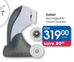 Clicks Sorbet Rechargeable Facial Cleanser offer