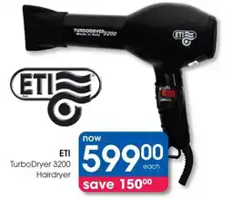 Clicks ETI TurboDryer 3200 Hairdryer offer