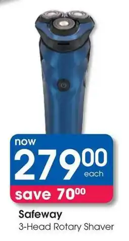 Clicks Safeway 3-Head Rotary Shaver offer