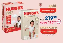 Clicks HUGGIES Gold Jumbo Pack offer